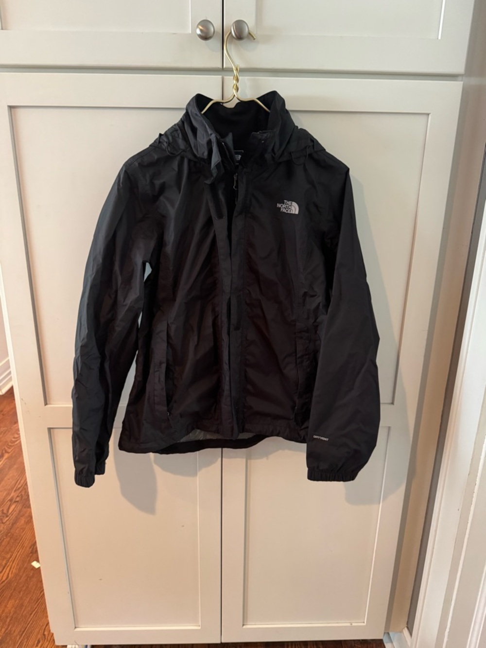 The North Face Black Woman’s Rain Shell with Hood